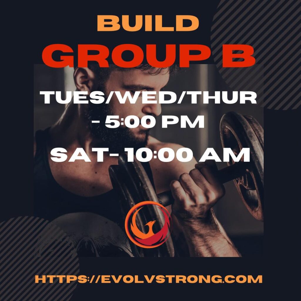 eVOLV Build Program, Weight Loss, Fat Loss, Toning, Muscle, Abs, Arms, Legs