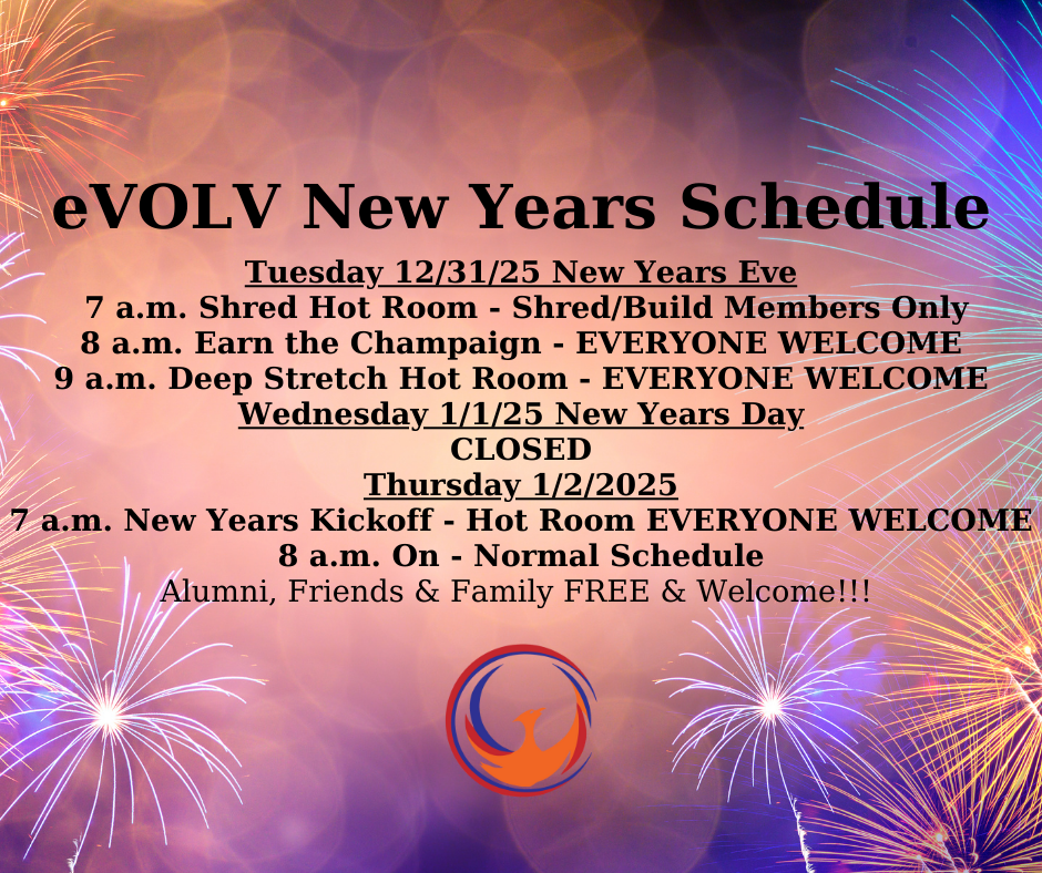 fitness classes on new years at evolv